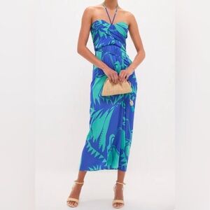 Poupette St. Barth Blue and Green Maxi Dress
